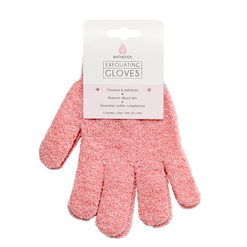 Bathefex Exfoliating Gloves - Pink